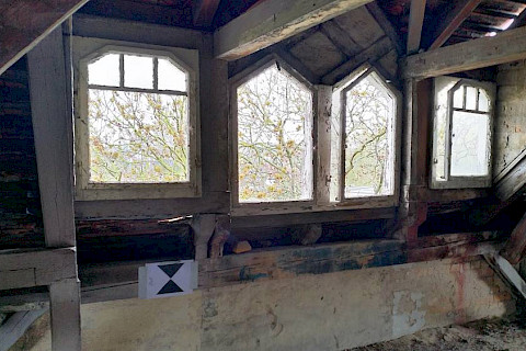 Das Haus wurde komplett vermessen